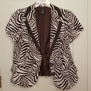 Brown and Cream Blazer